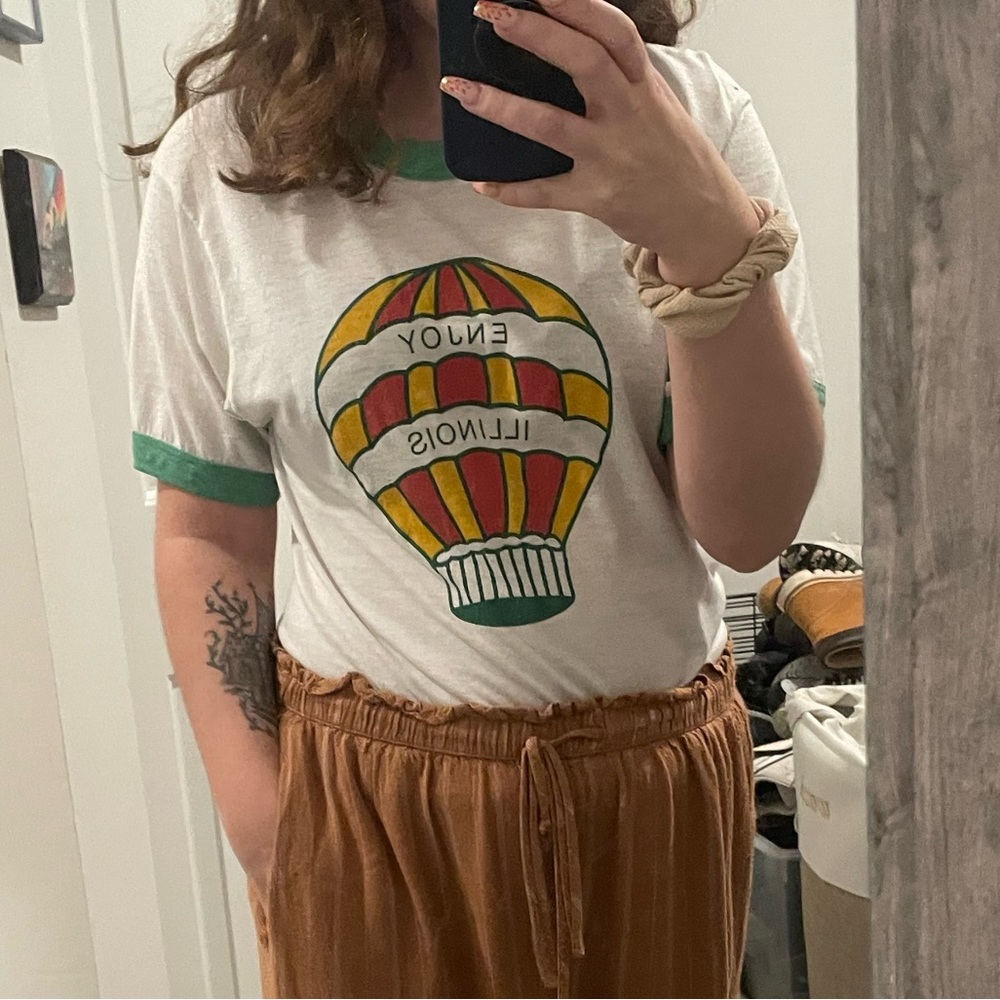 Enjoy Illinois Vintage Ringer Tee